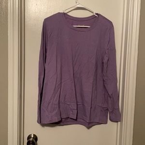 Long sleeve purple shirt